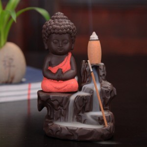 подставка для стелющегося дыма Маленький Будда в медитации