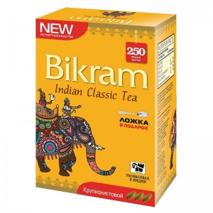 чёрный индийский чай Крупнолистовой Бикрам (Big Leaf Bikram), 250 грамм