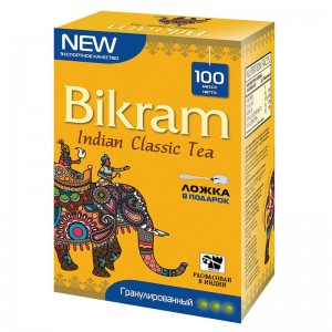 чёрный индийский чай гранулированный Бикрам (CTC Bikram), 100 грамм