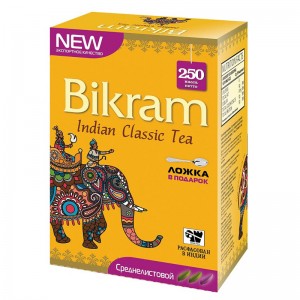 чёрный индийский чай Среднелистовой Бикрам (Medium Leaf Bikram), 250 грамм
