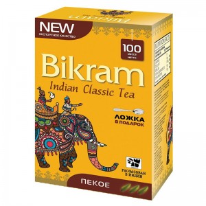 чёрный индийский чай Пеко Бикрам (Pekoe Bikram), 100 грамм