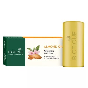 мыло с маcлом Миндаля Биотик (Almond oil soap Biotique), 150 грамм