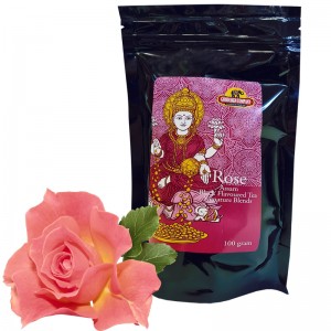 чай индийский чёрный Ассам с Розой (Assam Rose Good Sign Company), 100 грамм