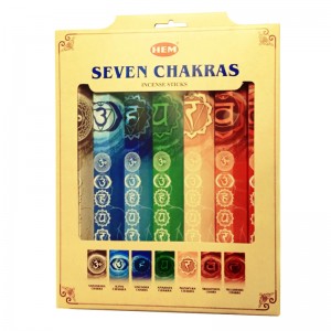 набор ароматических палочек Семь Чакр ХЕМ (7 Chakras HEM), 7 упаковок по 20 палочек