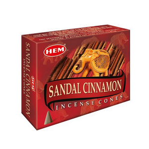 ароматические конусы Сандал Корица ХЕМ (Sandal Cinnamon HEM)