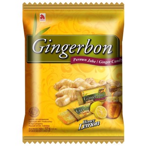 имбирные конфеты Джинджербон Мёд и Лимон (candy Gingerbon Honey and Lemon), 125 грамм