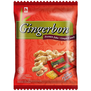 имбирные конфеты Джинджербон с арахисом (candy Gingerbon peanut butter), 125 грамм