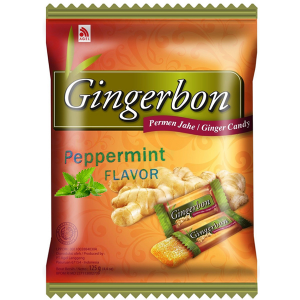 имбирные конфеты Джинджербон с мятой (candy Gingerbon peppermint), 125 грамм