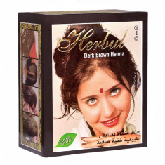 хна Тёмно-коричневая Хербул (Dark Brown Henna Herbul), 6 х 10 грамм