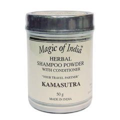 сухой шампунь-кондиционер Камасутра (Herbal Shampoo powder Kamasutra Magic of India), 50 грамм