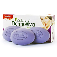мыло Антивозраст Дабур Ватика (Anti aging soap Dabur Vatika), 3 штуки по 125 грамм