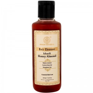 шампунь Мёд и Миндальное масло Кхади (Honey and Almond oil shampoo Khadi), 210 мл