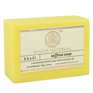 мыло Шафран Кхади (Saffron soap Khadi), 125 грамм