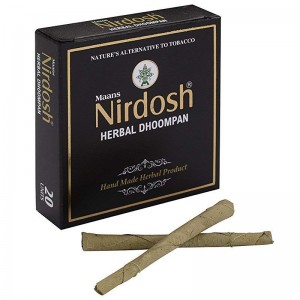 Нирдош травяные сигареты без никотина без фильтра (Nirdosh Maans), 20 сигарет