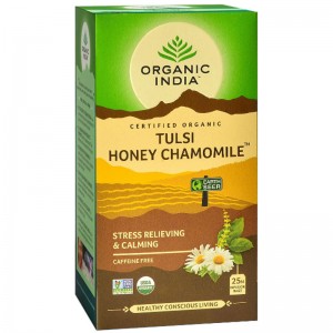     ̸,   (Tulsi Honey Chamomile, Organic India), 25 