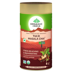 Чай органический Тулси Масала Органик Индия (Tulsi Masala Chai Organic India), 100 грамм